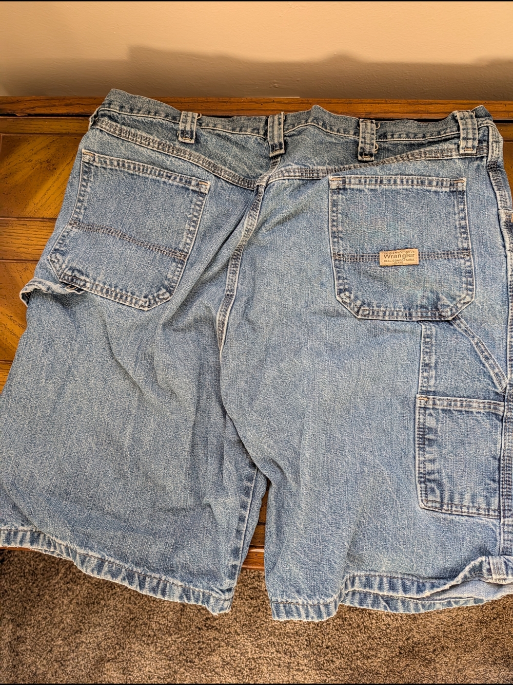 Wrangler Light Blue Denim Jean Shorts - Picture 2 of 3